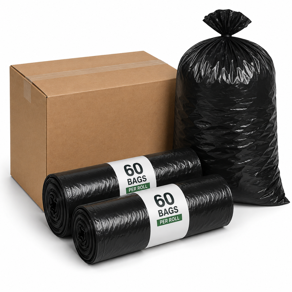 33 Gallon Heavy Duty Trash Bags – 33" × 39" – 120 Bags