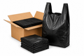 Black T-Shirt Bags – 11.5" × 6" × 21" – 1,000 Bags