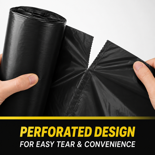 55–60 Gallon Heavy Duty Trash Bags – 41" × 54" – 80 Bags