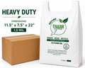 Heavy Duty T-Shirt Shopping Bags – 11.5" × 7.5" × 22" – 1.0 Mil – 500 Bags